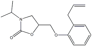 3-(1-Methylethyl)-5-[[2-(2-propenyl)phenyl]oxymethyl]oxazolidin-2-one Struktur