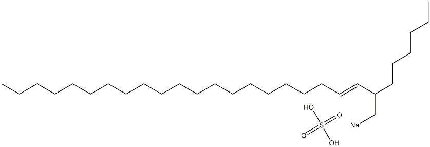 Sulfuric acid 2-hexyl-3-tricosenyl=sodium ester salt Struktur