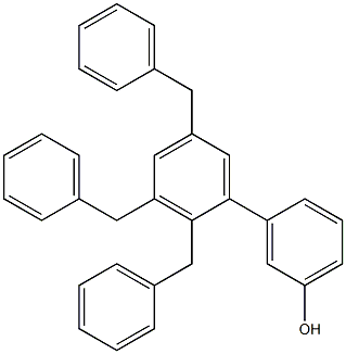 3-(2,3,5-Tribenzylphenyl)phenol Struktur