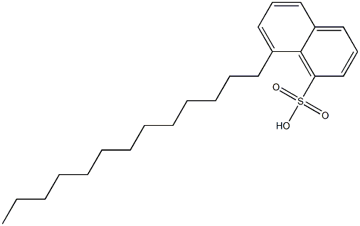 8-Tridecyl-1-naphthalenesulfonic acid Struktur