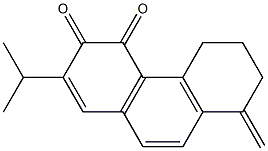 5,6,7,8-Tetrahydro-2-isopropyl-8-methylenephenanthrene-3,4-dione Struktur