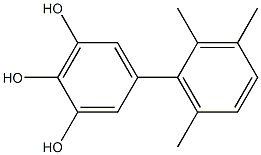 5-(2,3,6-Trimethylphenyl)benzene-1,2,3-triol Struktur