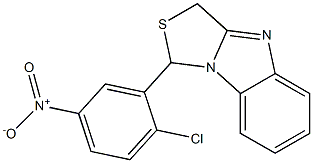 1-[2-Chloro-5-nitrophenyl]-3H-thiazolo[3,4-a]benzimidazole Struktur