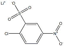 2-Chloro-5-nitrobenzenesulfonic acid lithium salt Struktur