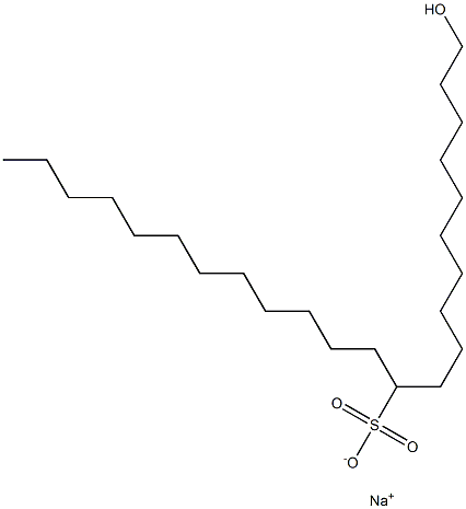 1-Hydroxytricosane-11-sulfonic acid sodium salt Struktur