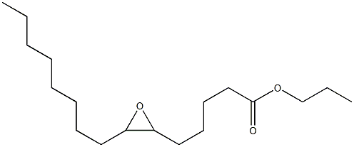 6,7-Epoxypentadecanoic acid propyl ester Struktur