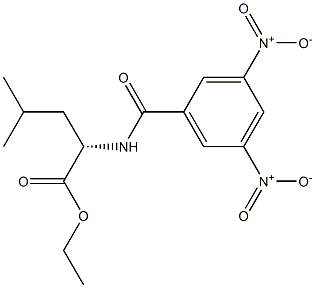 N-(3,5-Dinitrobenzoyl)leucine ethyl ester Struktur