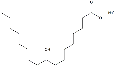 9-Hydroxystearic acid sodium salt Struktur