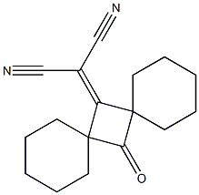 7-Oxodispiro[5.1.5.1]tetradecan-14-ylidenemalononitrile Struktur