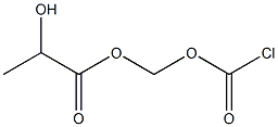 Chlorocarbonic acid (2-hydroxypropanoyl)oxymethyl ester Struktur