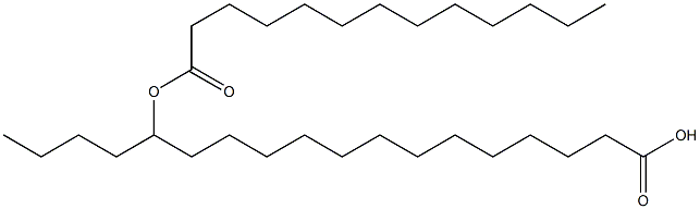 14-Tridecanoyloxyoctadecanoic acid Struktur