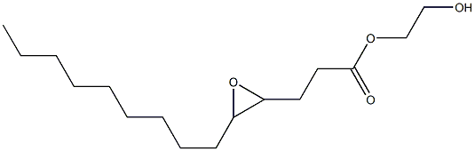 4,5-Epoxymyristic acid 2-hydroxyethyl ester Struktur