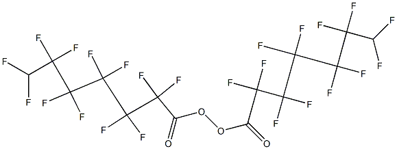 Bis(2,2,3,3,4,4,5,5,6,6,7,7-dodecafluoroheptanoyl) peroxide Struktur