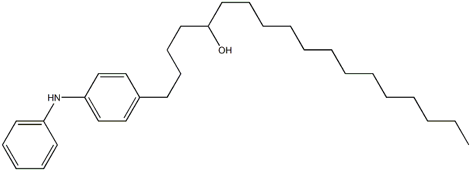 4-(5-Hydroxyoctadecyl)phenylphenylamine Struktur