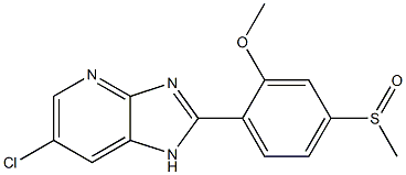 6-Chloro-2-(2-methoxy-4-methylsulfinylphenyl)-1H-imidazo[4,5-b]pyridine Struktur