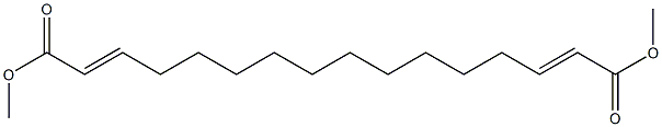 2,14-Hexadecadienedioic acid dimethyl ester Struktur