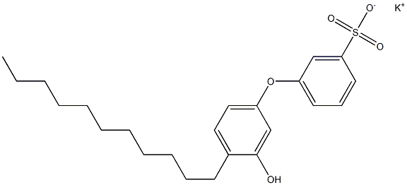 3'-Hydroxy-4'-undecyl[oxybisbenzene]-3-sulfonic acid potassium salt Struktur