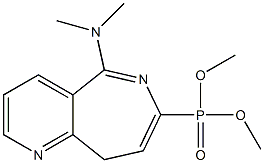 [5-(Dimethylamino)-9H-pyrido[3,2-c]azepin-7-yl]phosphonic acid dimethyl ester Struktur