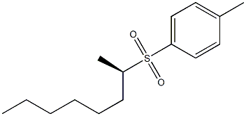 [R,(+)]-1-Methylheptyl p-tolyl sulfone Struktur