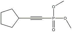 (Cyclopentylethynyl)phosphonic acid dimethyl ester Struktur