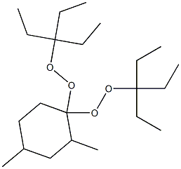 2,4-Dimethyl-1,1-bis(1,1-diethylpropylperoxy)cyclohexane Struktur