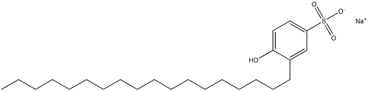 4-Hydroxy-3-octadecylbenzenesulfonic acid sodium salt Struktur