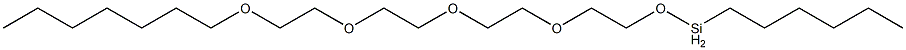 Hexyl[2-[2-[2-[2-(heptyloxy)ethoxy]ethoxy]ethoxy]ethoxy]silane Struktur