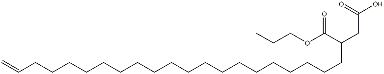 3-(20-Henicosenyl)succinic acid 1-hydrogen 4-propyl ester Struktur