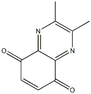 2,3-Dimethylquinoxaline-5,8-dione Struktur