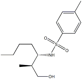 N-[(S)-1-[(S)-2-Hydroxy-1-methylethyl]pentyl]-4-methylbenzenesulfonamide Struktur