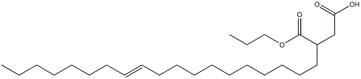 3-(11-Nonadecenyl)succinic acid 1-hydrogen 4-propyl ester Struktur