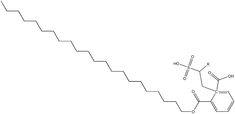 Phthalic acid 1-docosyl 2-(2-potassiosulfoethyl) ester Struktur