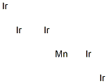 Manganese pentairidium Struktur