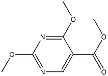 2,4-Dimethoxypyrimidine-5-carboxylic acid methyl ester Struktur