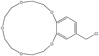 15-(Chloromethyl)-2,3,5,6,8,9,11,12-octahydro-1,4,7,10,13-benzopentaoxacyclopentadecin Struktur