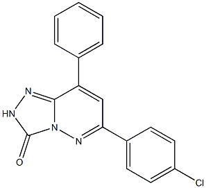 6-(4-Chlorophenyl)-8-phenyl-1,2,4-triazolo[4,3-b]pyridazin-3(2H)-one Struktur