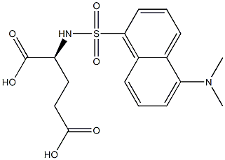 N-(5-Dimethylamino-1-naphtylsulfonyl)-L-glutamic acid Struktur