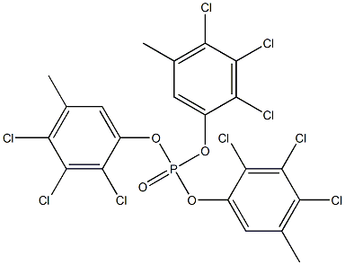 Phosphoric acid tris(2,3,4-trichloro-5-methylphenyl) ester Struktur