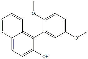 1-(2,5-Dimethoxyphenyl)naphthalen-2-ol Struktur