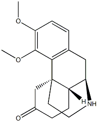 3,4-Dimethoxymorphinan-6-one Struktur