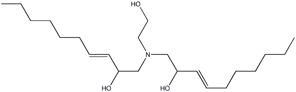 1,1'-[(2-Hydroxyethyl)imino]bis(3-decen-2-ol) Struktur