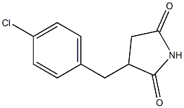 3-(4-Chlorobenzyl)pyrrolidine-2,5-dione Struktur