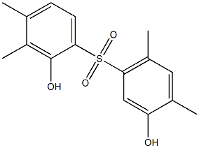 2,3'-Dihydroxy-3,4,4',6'-tetramethyl[sulfonylbisbenzene] Struktur