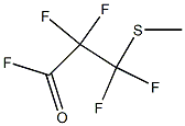 3-Methylthio-2,2,3,3-tetrafluoropropionyl fluoride Struktur