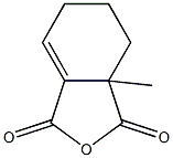 5,6,7,7a-Tetrahydro-7a-methylisobenzofuran-1,3-dione Struktur