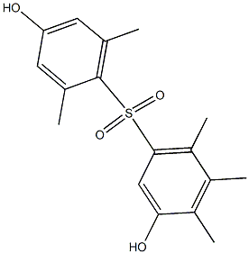 3,4'-Dihydroxy-2',4,5,6,6'-pentamethyl[sulfonylbisbenzene] Struktur