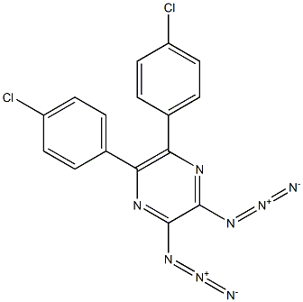 2,3-Diazido-5,6-bis(4-chlorophenyl)pyrazine Struktur