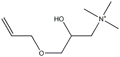 2-Hydroxy-N,N,N-trimethyl-3-(2-propenyloxy)-1-propanaminium Struktur