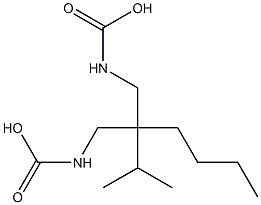 Dicarbamic acid 2-butyl-2-isopropyl-1,3-propanediyl ester Struktur