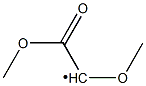 1-Methoxy-2-oxo-2-methoxyethylradical Struktur